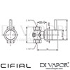 Cifial Technovation Wall Stop Valve Dimensions